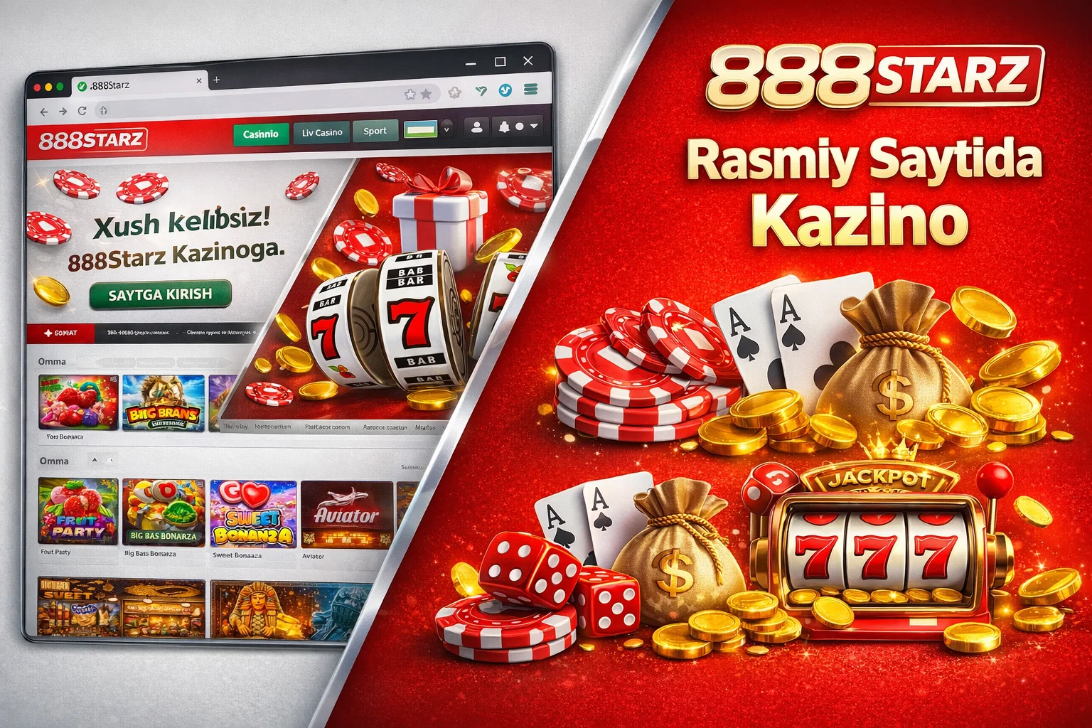888Starz O‘zbekiston Uchun Rasmiy Sayt Sport Tikish va Kazino